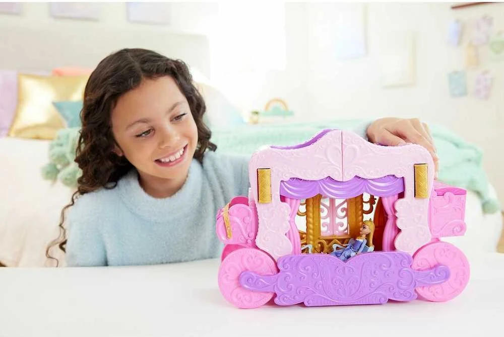 Mattel Disney Princess. Rinkinys 2w1 Karoca i Zamek HWX17