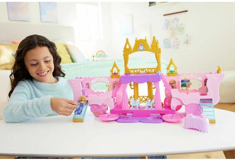 Mattel Disney Princess. Rinkinys 2w1 Karoca i Zamek HWX17
