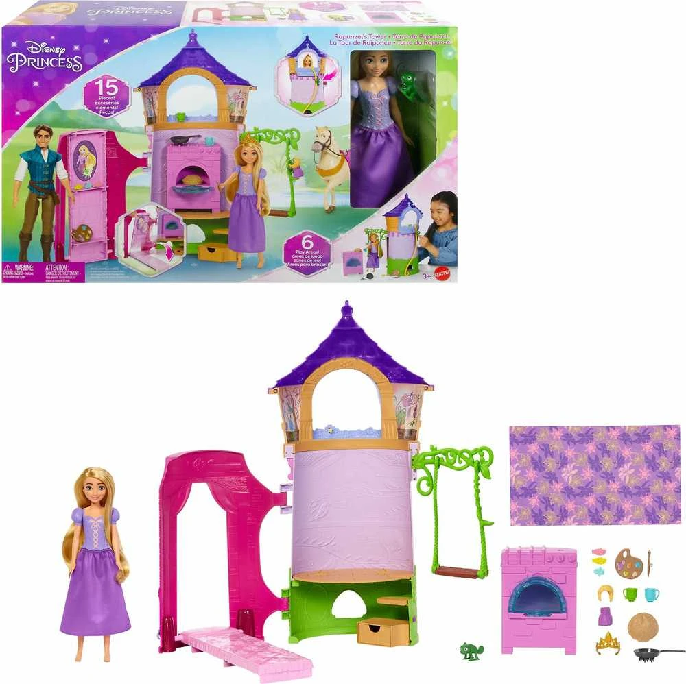 DISNEY PRINCESS Lėlės Auksaplaukės ir bokšto rinkinys aprašymas - Prekės nuotrauka
