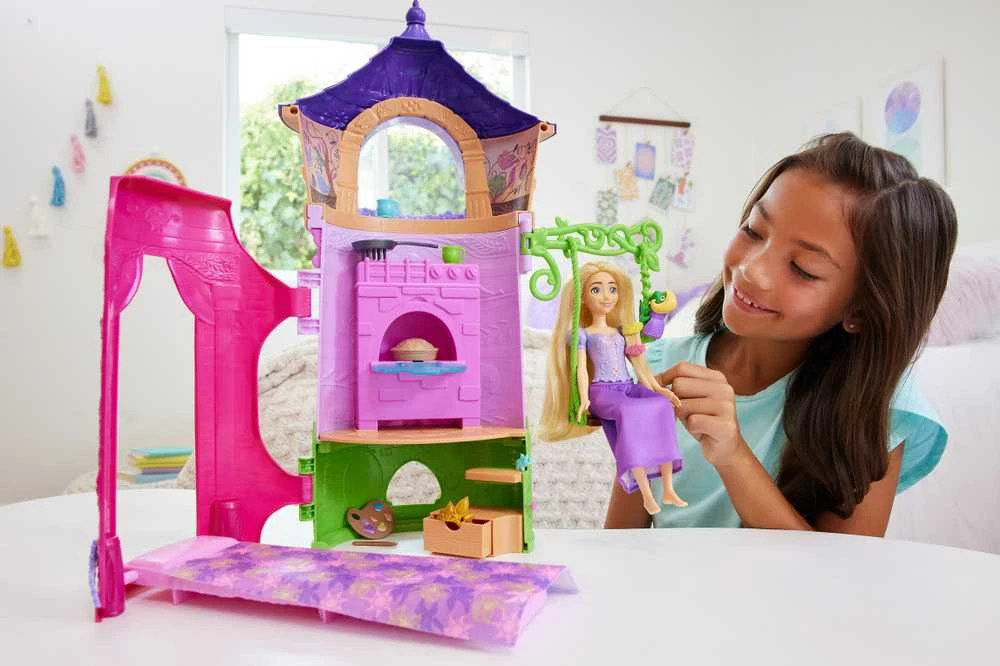 DISNEY PRINCESS Lėlės Auksaplaukės ir bokšto rinkinys