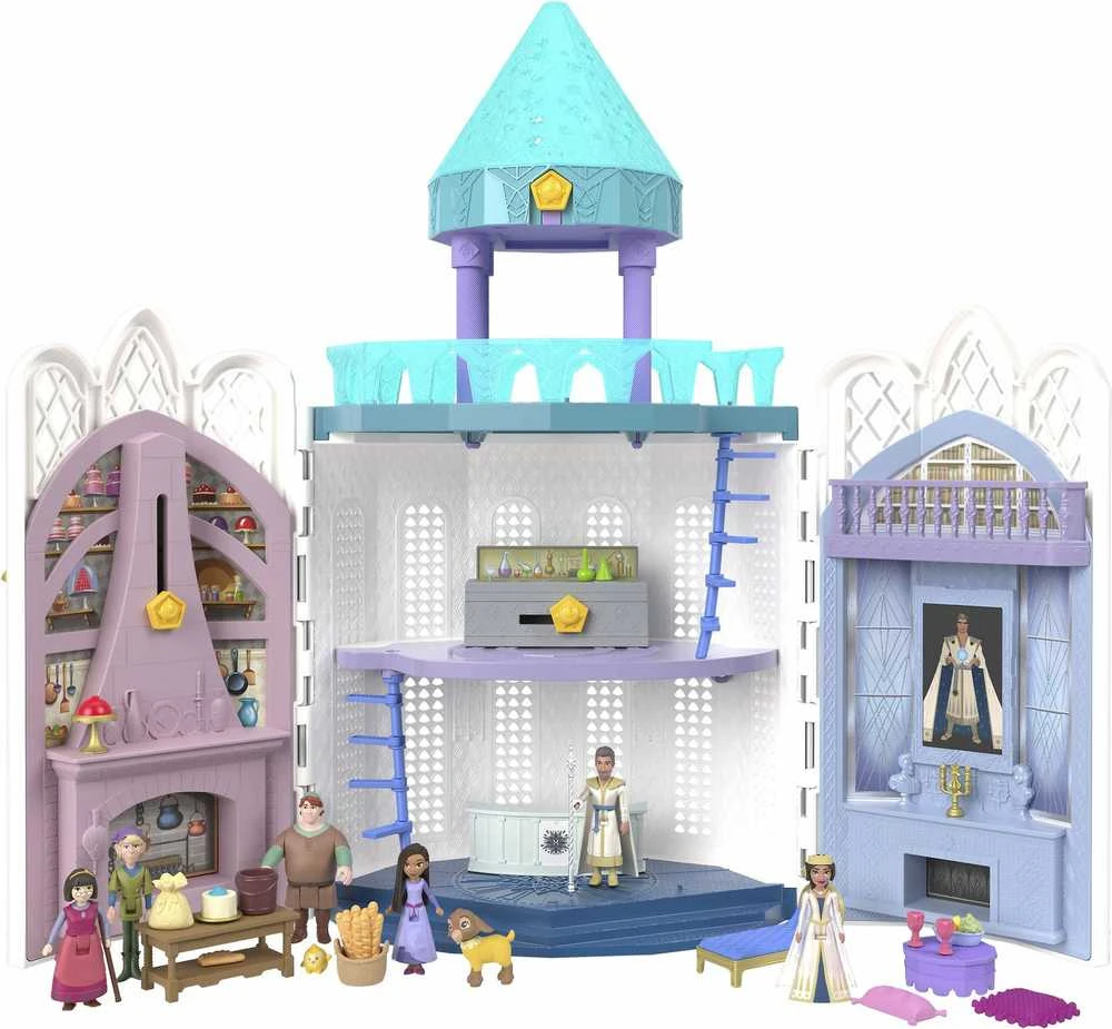 Mattel „Disney Wish“ – Rosos pilies lėlių namelio rinkinys (HPX38)