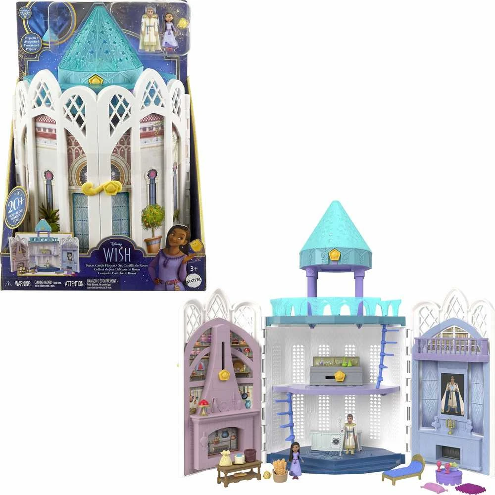 Mattel „Disney Wish“ – Rosos pilies lėlių namelio rinkinys (HPX38)