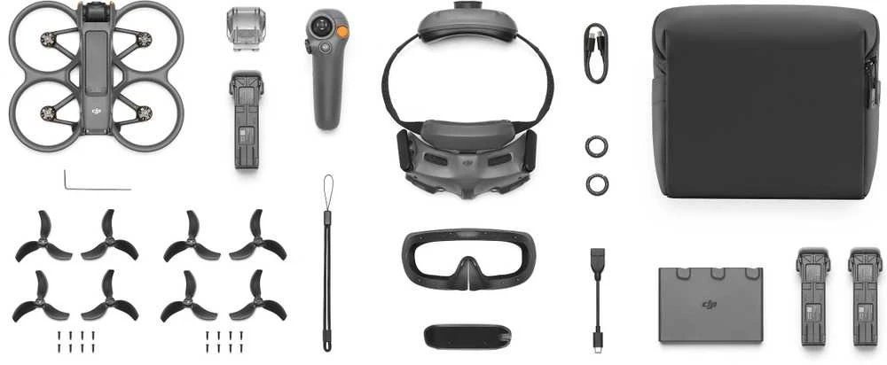 DJI Avata 2 Fly More Combo dronas (trys baterijos)