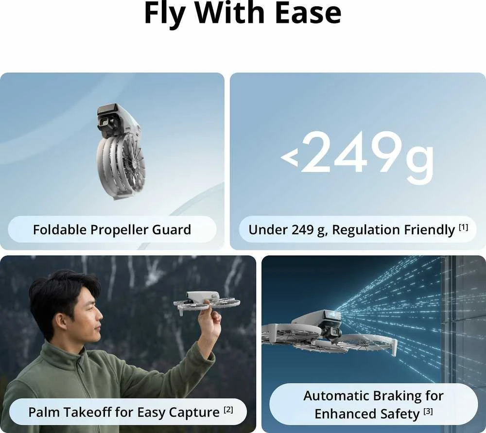 DJI Flip dronas su DJI RC 2 valdymo pultu