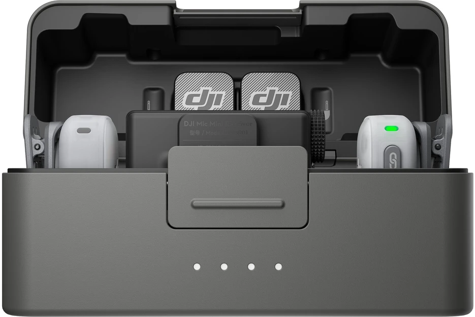 DJI Mic Mini 2 (2 siųstuvai + 1 imtuvas + įkrovimo dėklas)