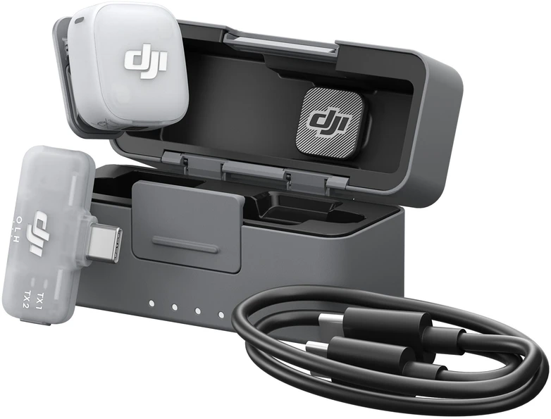 DJI Mic Mini 2 (1 siųstuvas + 1 mobilusis imtuvas + įkrovimo dėklas)