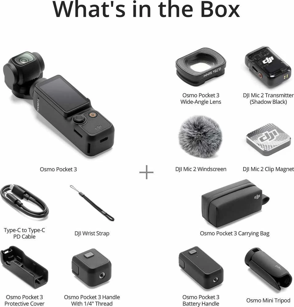 DJI Osmo Pocket 3 Creator Combo kamera