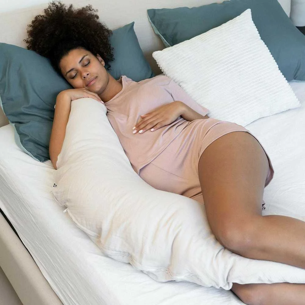 Doomoo Comfy Big maitinimo ir nėštumo pagalvė Tetra Almond