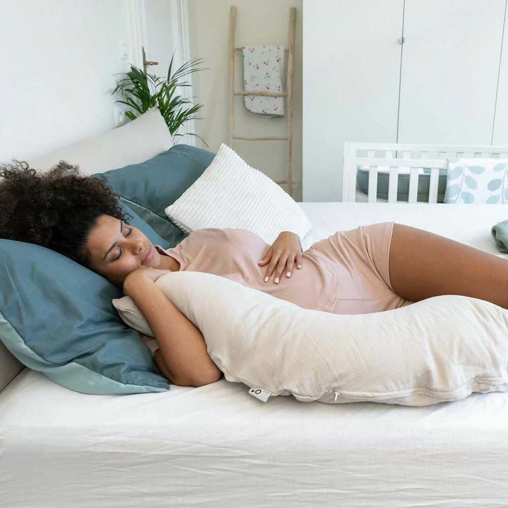 Doomoo Comfy Big maitinimo ir nėštumo pagalvė Tetra Almond