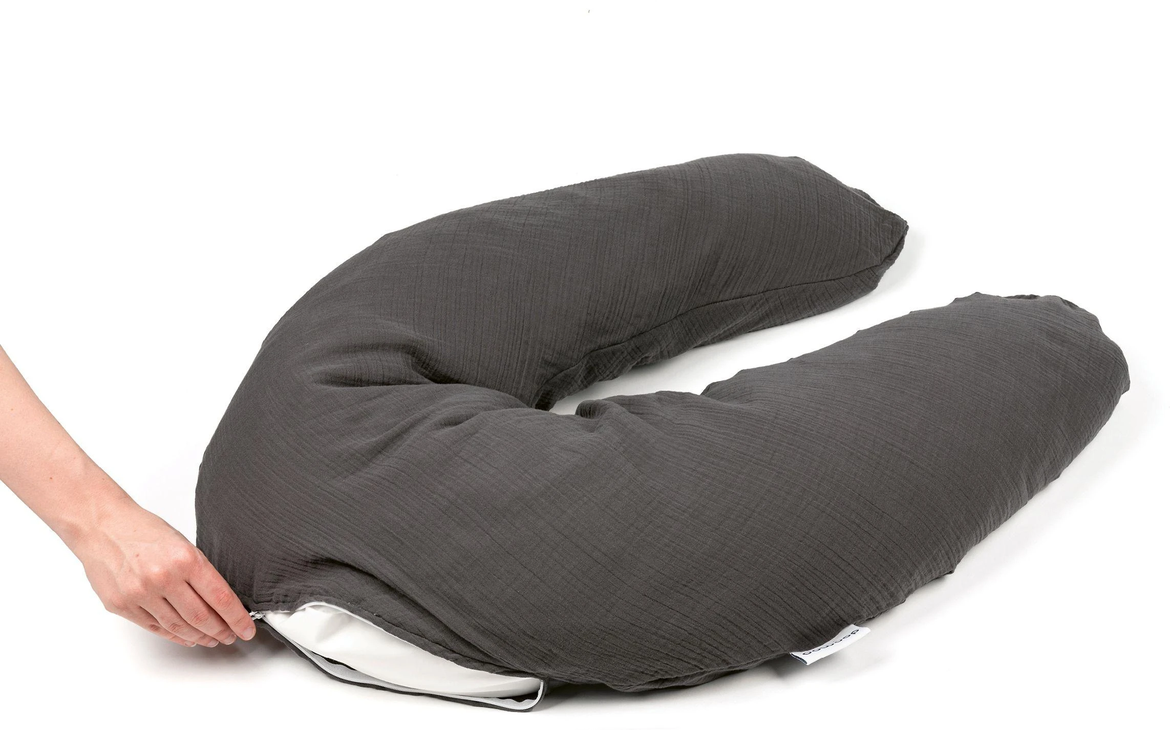 Doomoo Comfy Big maitinimo ir nėštumo pagalvė Tetra Pilkas