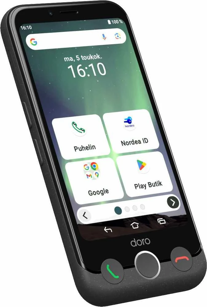 Išmanusis telefonas Doro Aurora A11, 4/ 64GB, grafito spalvos