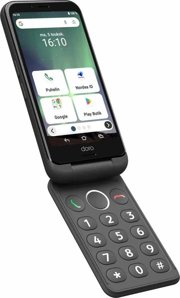 Doro Aurora A21 išmanusis telefonas, grafito spalvos