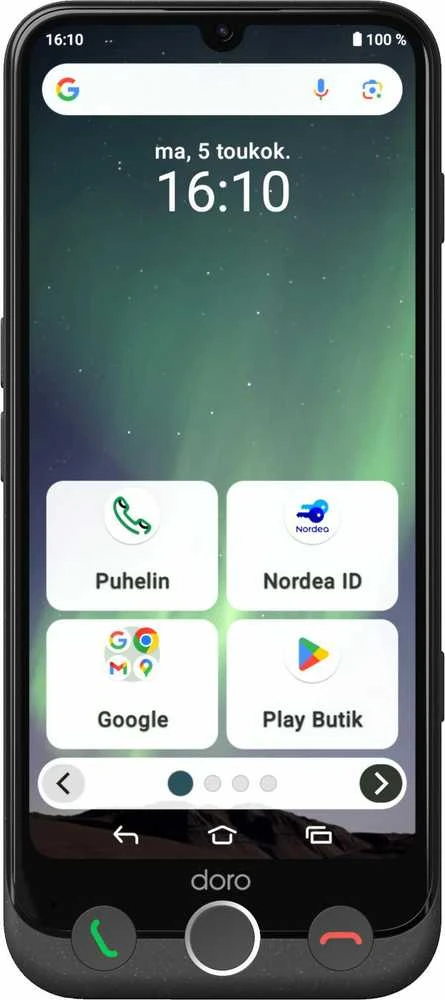 Doro Aurora 31, 15,5 cm (6,1 colio), 6 GB, 28 GB, 50 MP, Android 14, grafitas