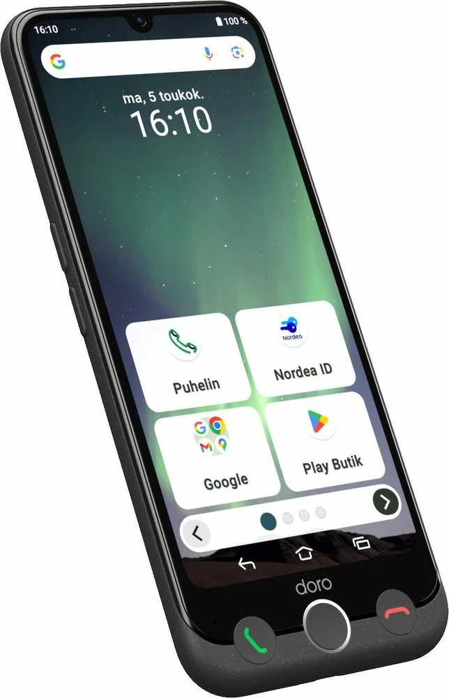 Doro Aurora 31, 15,5 cm (6,1 colio), 6 GB, 28 GB, 50 MP, Android 14, grafitas