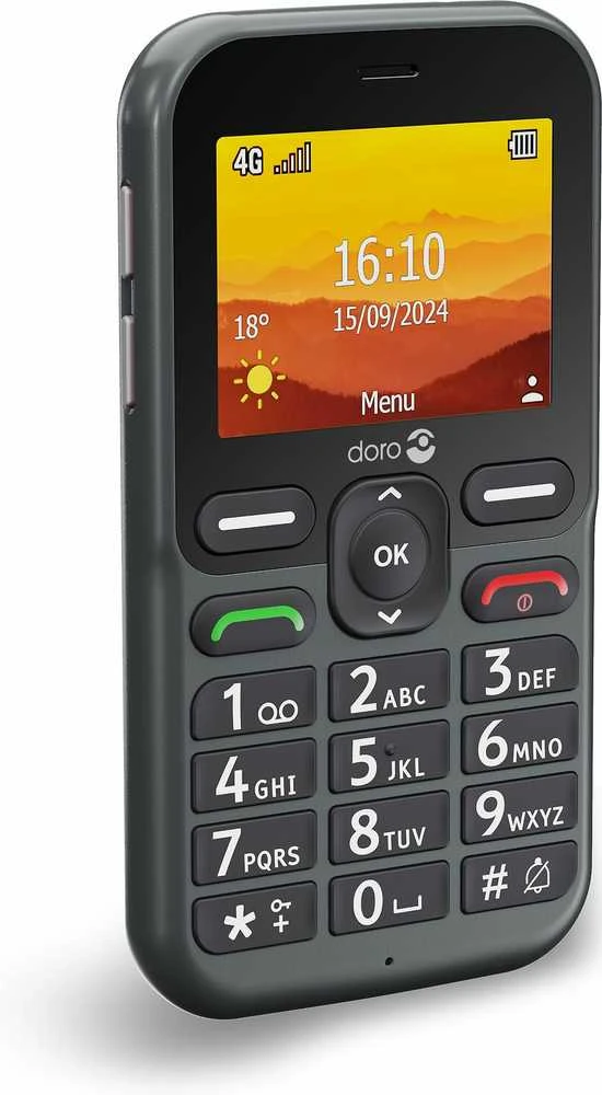 Doro Leva L11, Juostelinis, Viena SIM, 6,1 cm (2.4"), 2 MP, 1150 mAh, Grafito
