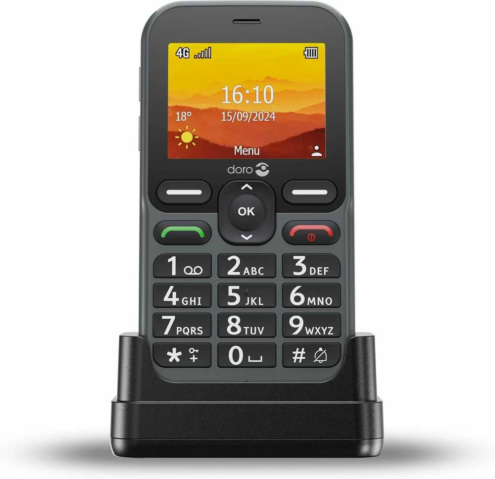 Doro Leva L11, Juostelinis, Viena SIM, 6,1 cm (2.4"), 2 MP, 1150 mAh, Grafito