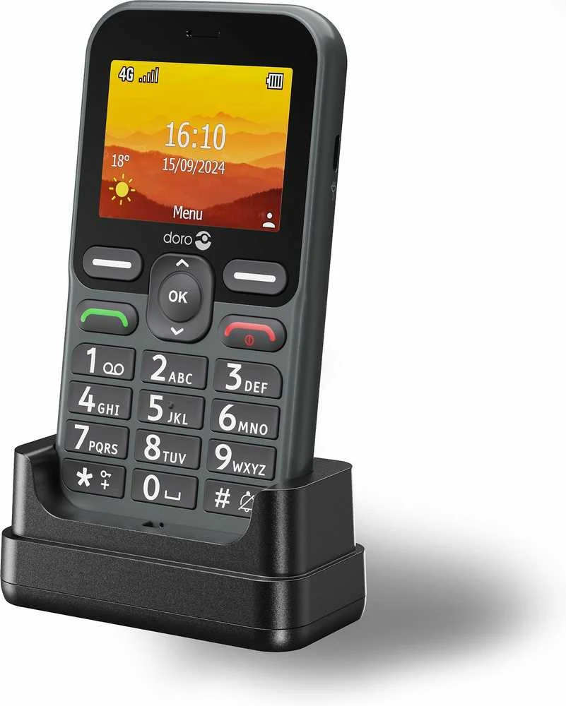 Doro Leva L11, Juostelinis, Viena SIM, 6,1 cm (2.4"), 2 MP, 1150 mAh, Grafito