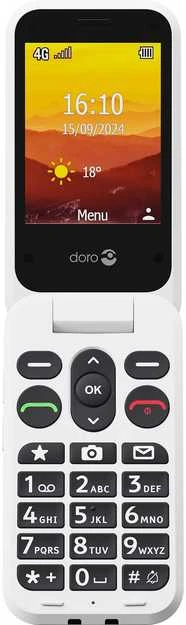 Doro Leva L21, Clamshell, Single SIM, 7.11 cm (2.8"), 2 MP, 1150 mAh, Juodas, Baltas