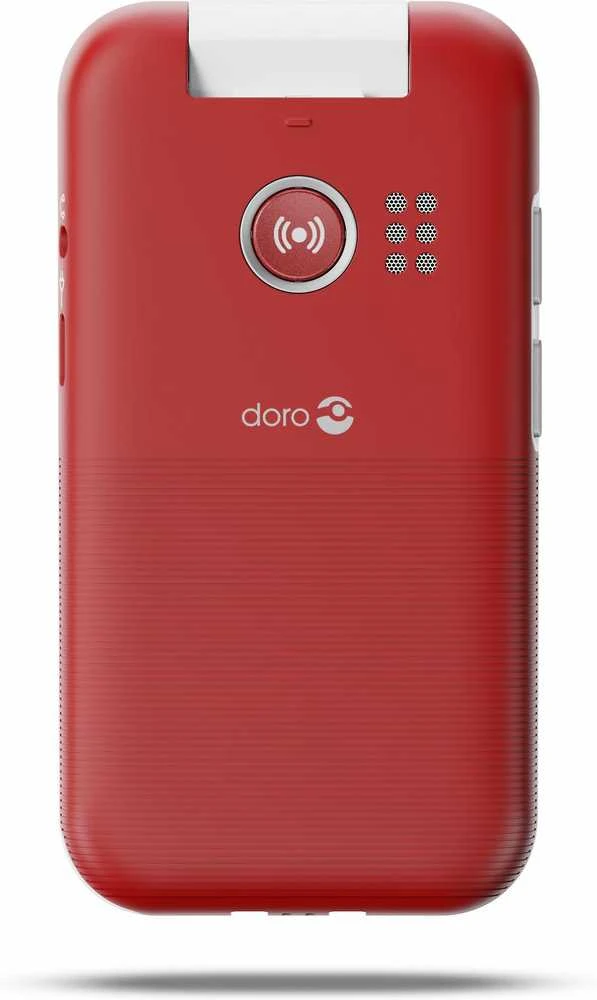 Doro Leva L21, Clamshell, Single SIM, 7.11 cm (2.8"), 2 MP, 1150 mAh, Raudona, Baltas