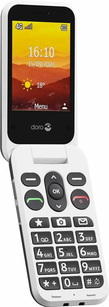Doro Leva L31 basic phone, juodas / baltas