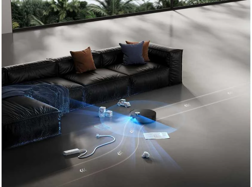 Robotas dulkių siurblys Dreame Aqua10 Ultra Roller, Juodas