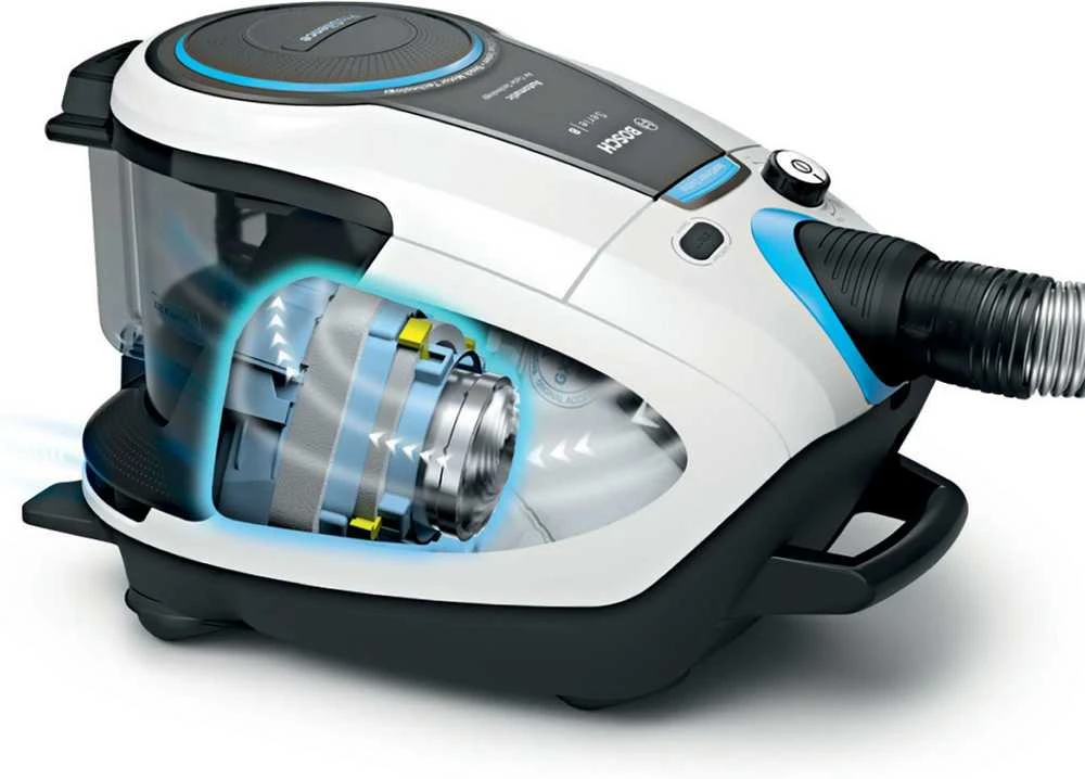 Bosch Dulkių siurblys be maišelio Pro Silence, Baltos spalvos (BGS7SIL1)