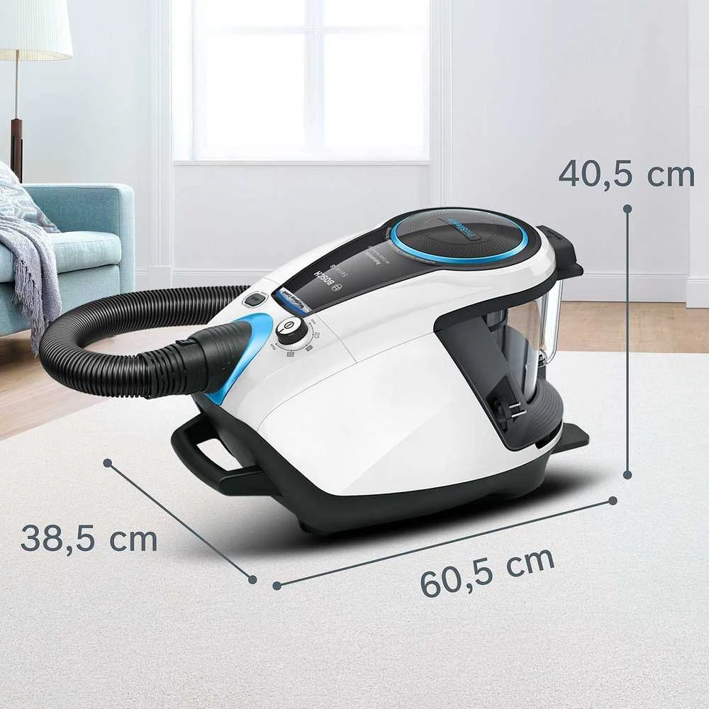 Bosch Dulkių siurblys be maišelio Pro Silence, Baltos spalvos (BGS7SIL1)