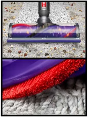 Dyson V10 Submarine 2-in-1 Laidinė Dulkių Siurblys Baterijomis Sausas & Šlapias Be Maišelio 0.76 L Varis, Pilkas