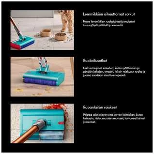 Dyson V10 Submarine 2-in-1 Laidinė Dulkių Siurblys Baterijomis Sausas & Šlapias Be Maišelio 0.76 L Varis, Pilkas