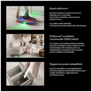 Kompaktiškiausias dulkių siurblys Dyson PencilVac Fluffycones