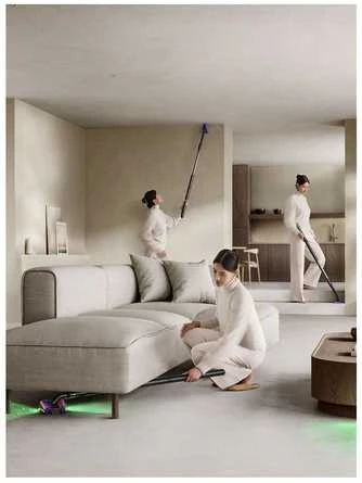 Kompaktiškiausias dulkių siurblys Dyson PencilVac Fluffycones