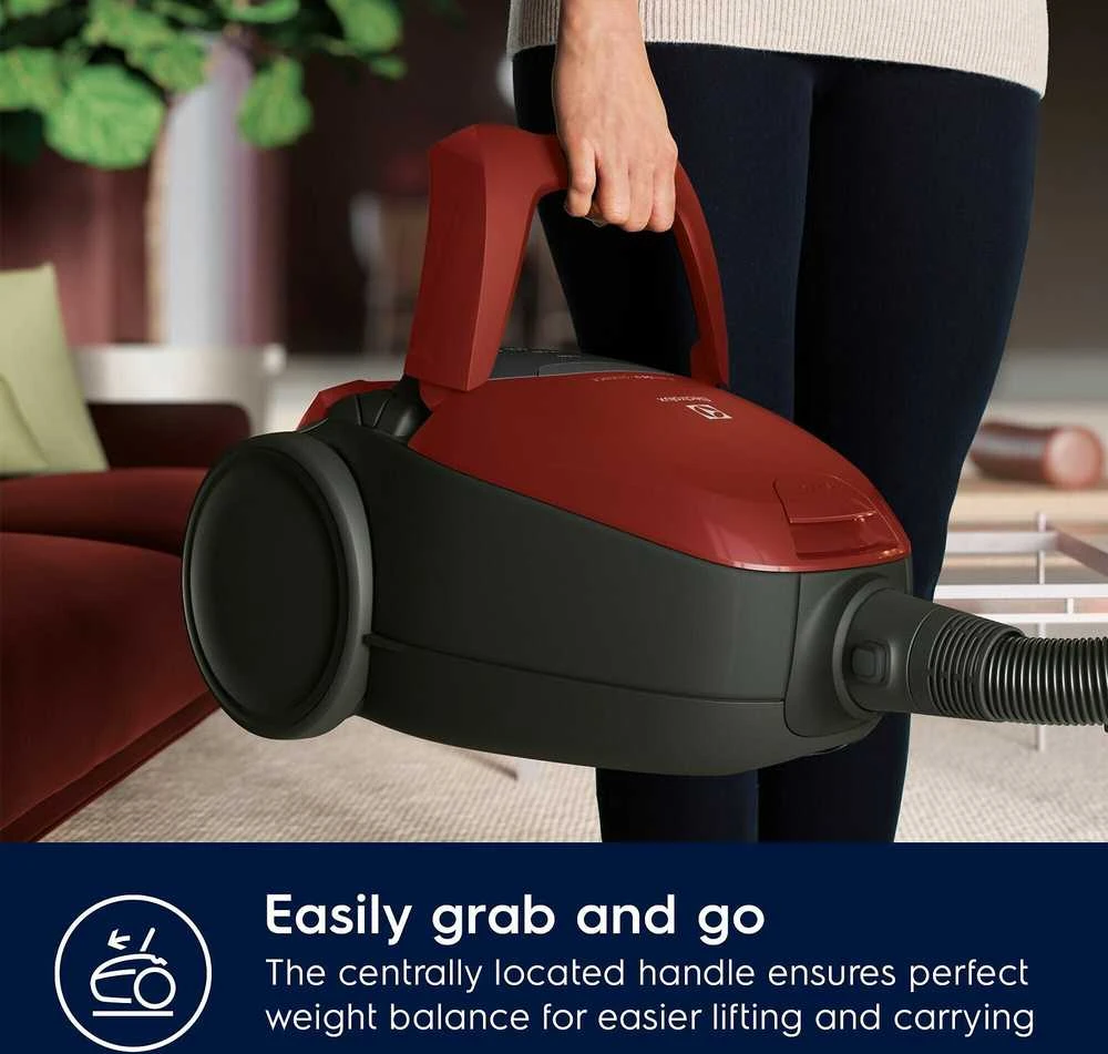 Electrolux Dulkių siurblys PD82-ANIMA Pure D8 Bagled, Galia 600 W, Dulkių talpa 3,5 L, Raudona