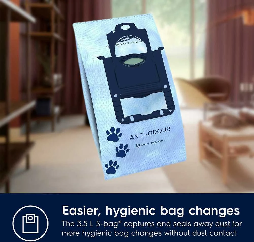 Electrolux Dulkių siurblys PD82-ANIMA Pure D8 Bagled, Galia 600 W, Dulkių talpa 3,5 L, Raudona