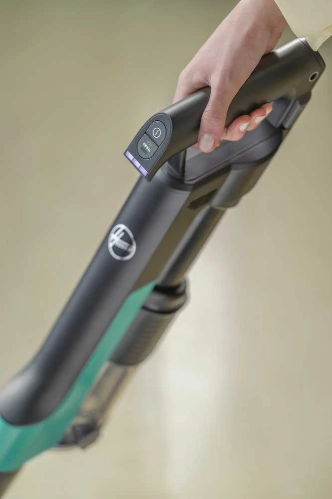 Dulkių siurblys Hoover HF2 naminių gyvūnėlių juoda/turkio spalvos