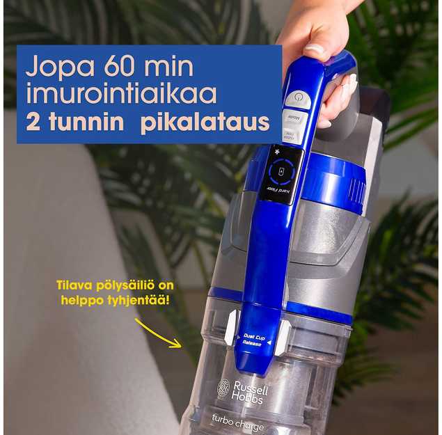 Russell Hobbs Turbo Charge lazdinis dulkių siurblys