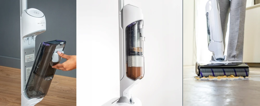 Dulkių siurblys su plovimo funkcija Tefal X-Clean 10, Baltas