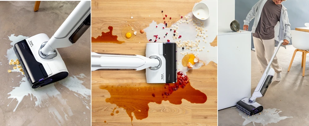 Dulkių siurblys su plovimo funkcija Tefal X-Clean 10, Baltas