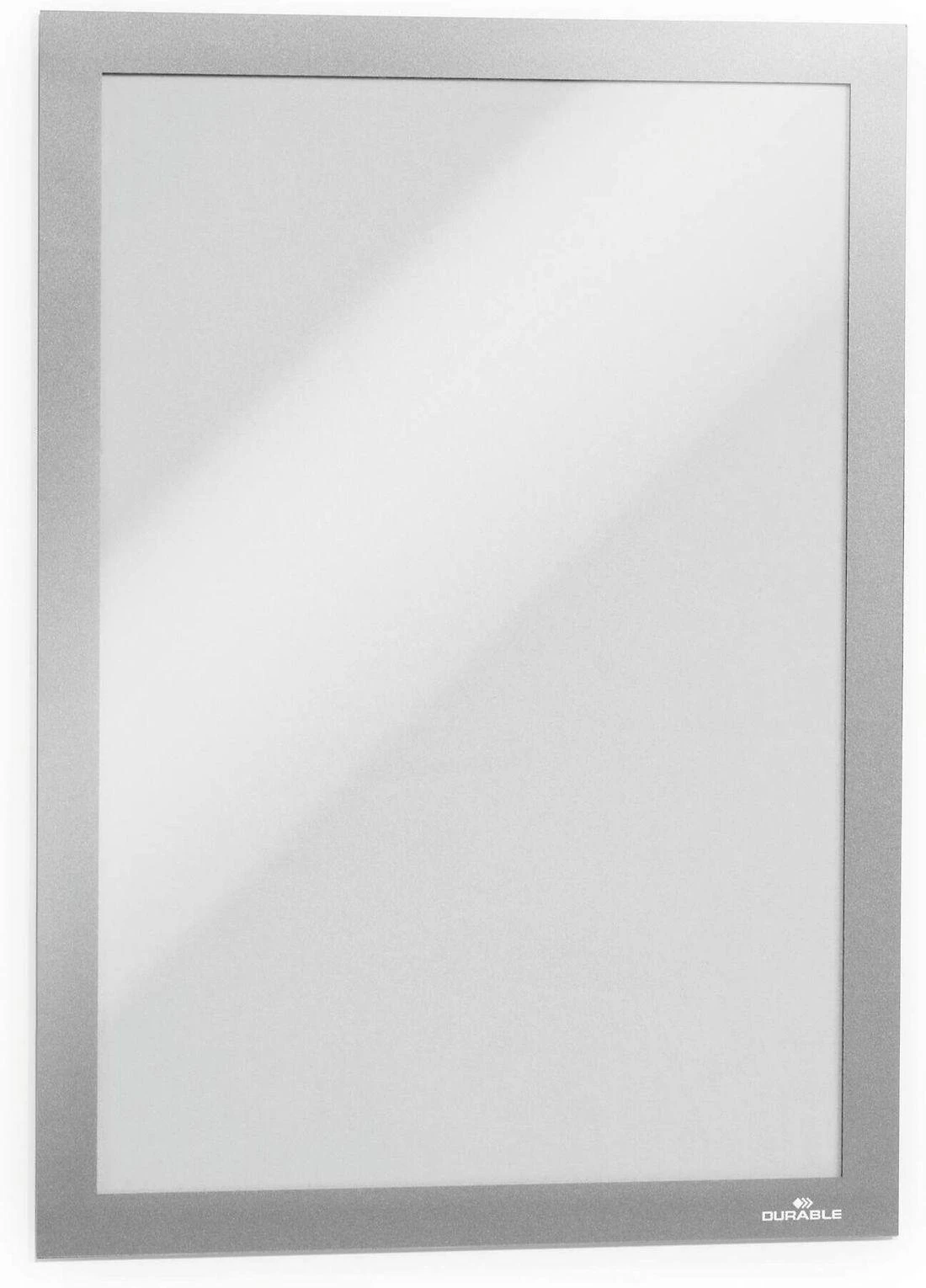 Plakatas Durable Patvarus Lipnus informacinis rėmelis A4 sidabrinis, 2 vnt. (4872-23)