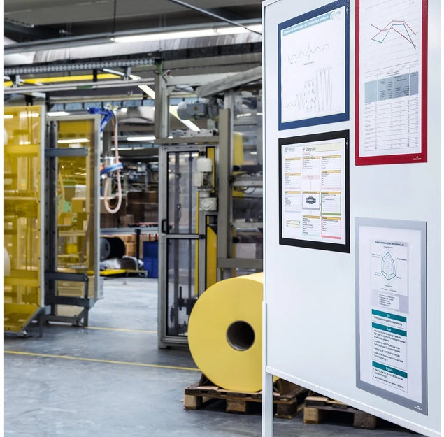 Plakatas DURABLE DURAFRAME MAGNETIC A3 5 Stück raudona