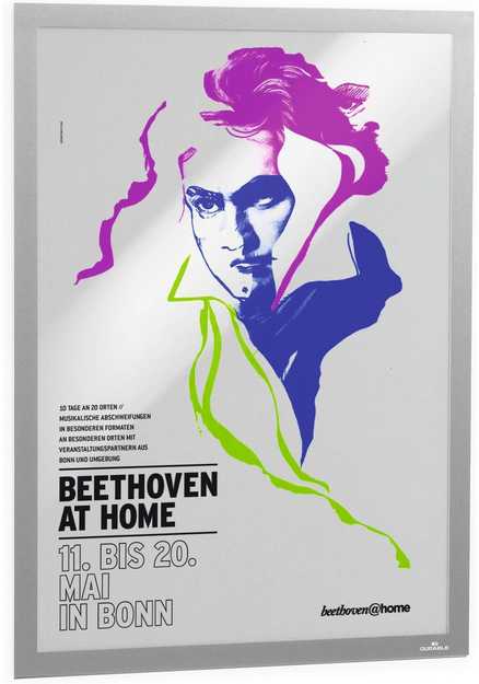Durable DURABLE Inforahmen Duraframerahmen Poster A2 1 vnt. sidabrinis