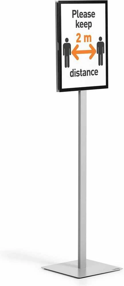 Durable Patvarus Info Stand Basic - A3 grindų stovas, antracitas