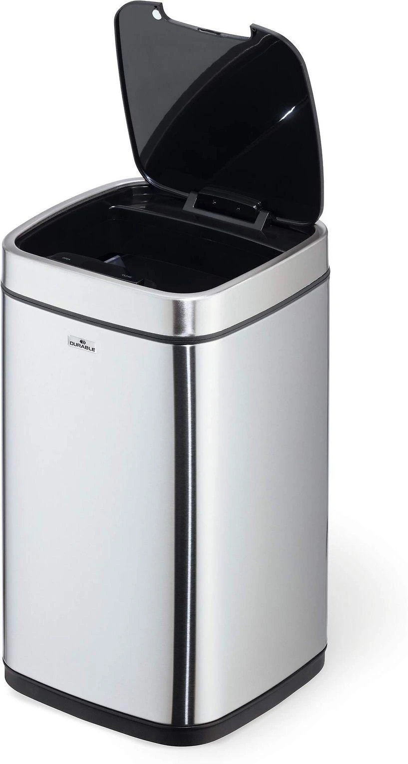 Šiukšlių dėžė Durable Sensor 342123, 12 L (Sidabrinės spalvos)