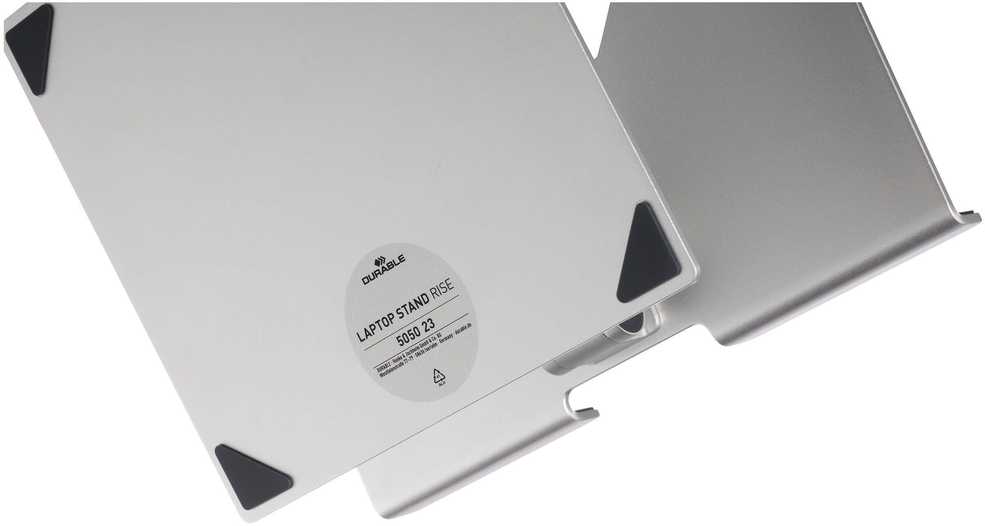 Durable Patvarus nešiojamo kompiuterio STAND RISE sidabrinis 505023