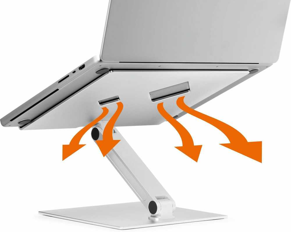 Durable Patvarus nešiojamo kompiuterio STAND RISE sidabrinis 505023