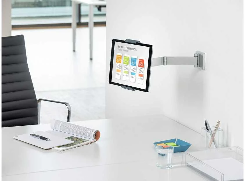 Durable Patvarus planšetės laikiklis WALL ARM metalinis sidabras 8934-23
