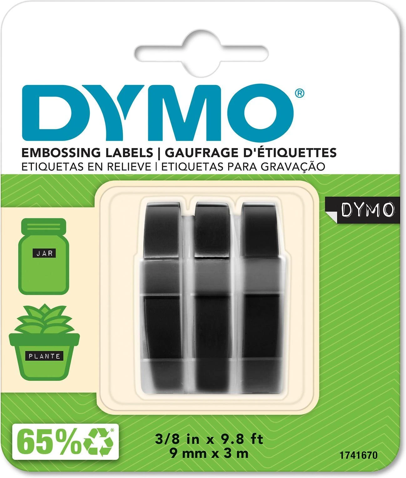 DYMO 3D label tapes etikečių juostelė