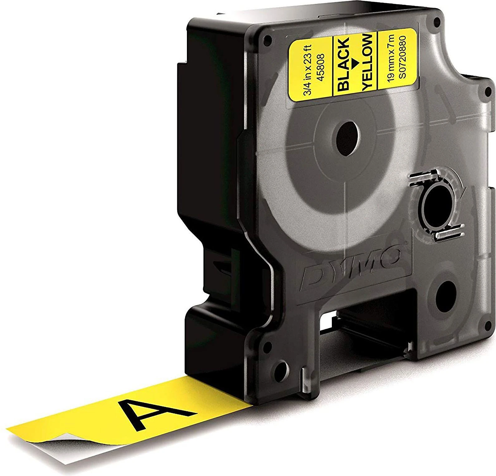 Juostelė DYMO D1 19mm x 7m, juoda ant geltono / S0720880 45808