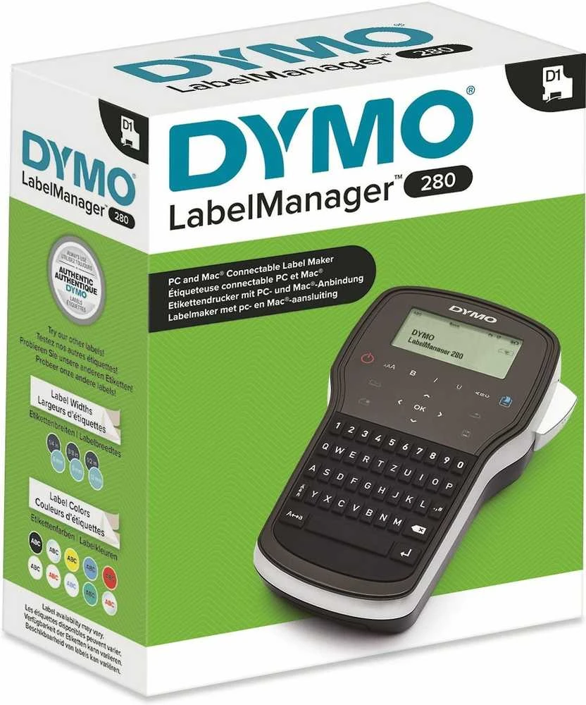 DYMO LabelManager 280 etikečių spausdintuvas Perkėlimas terminiu būdu D1 QWERTY