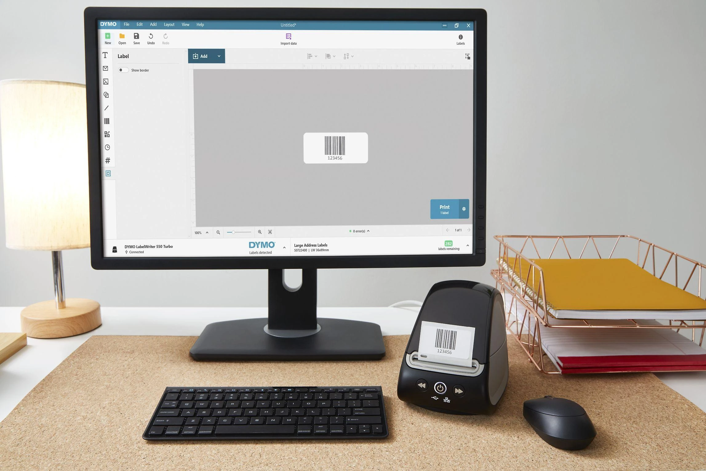 Spausdintuvas Dymo Etikettendrucker Labelwriter 550 Turbo 300dpi USB LAN