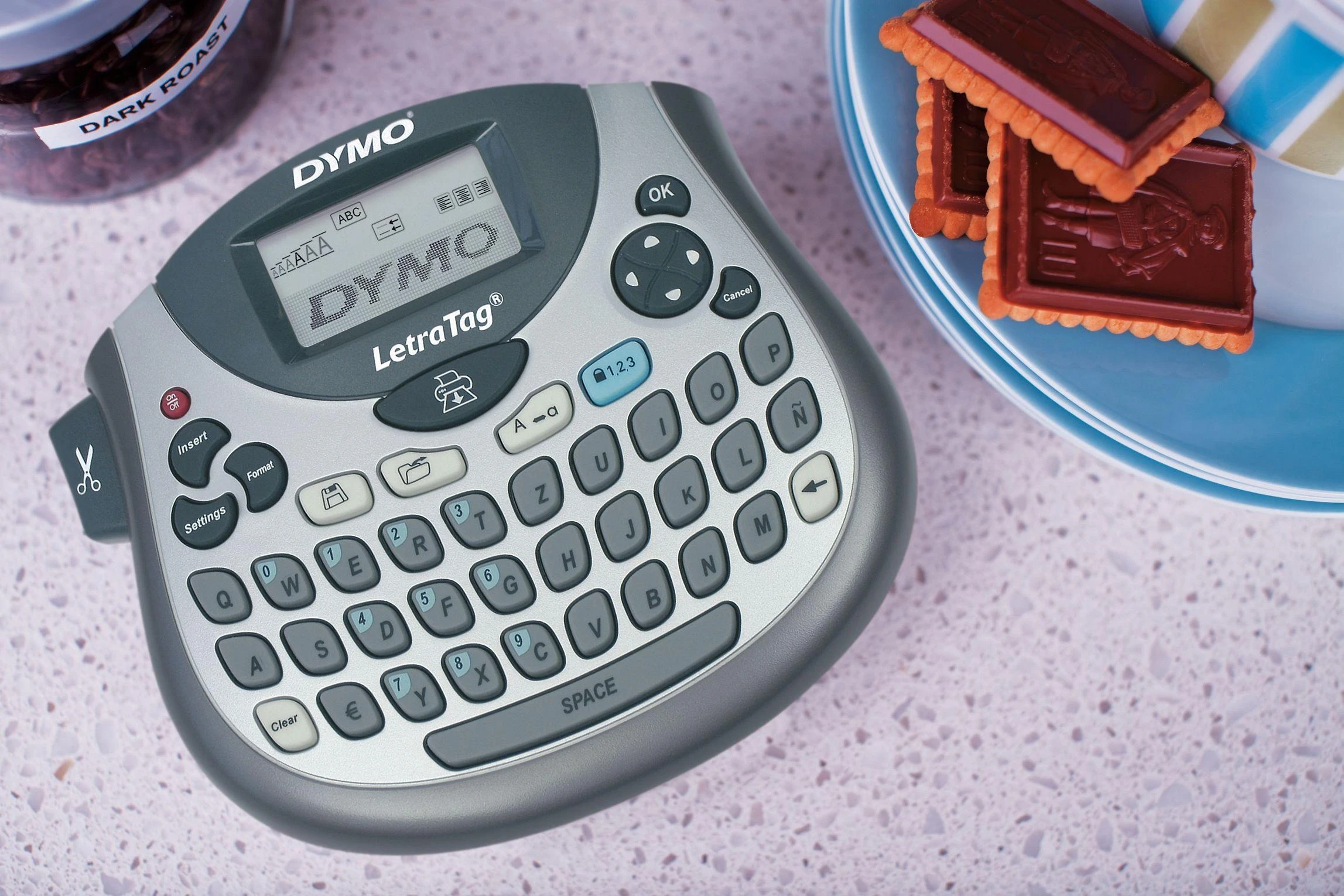Klaviatūra Dymo LetraTag LT-100T etikečių spausdintuvas